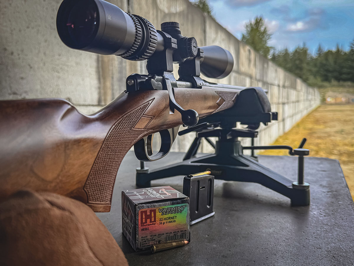 At the range, all testing was conducted from a solid bench. The Hornady  35-grain V-MAX performed well out of the CZ 527.